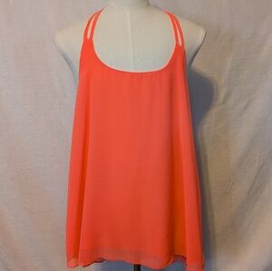 MINE Coral Sleeveless Top
